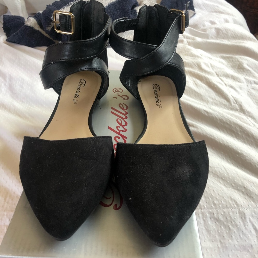 Flats w ankle strap. Never worn.